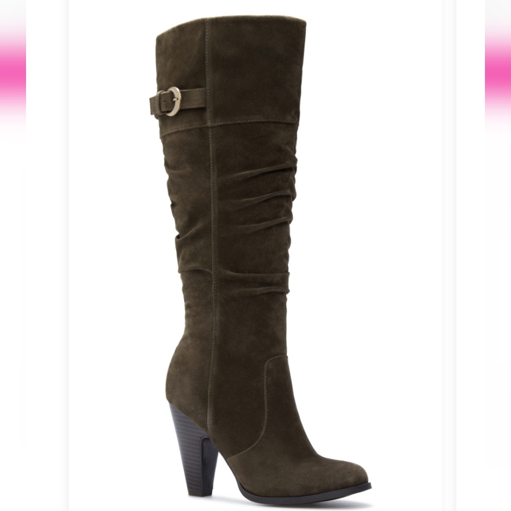 Like New Shoe Dazzle Vivana Zip Up Boots